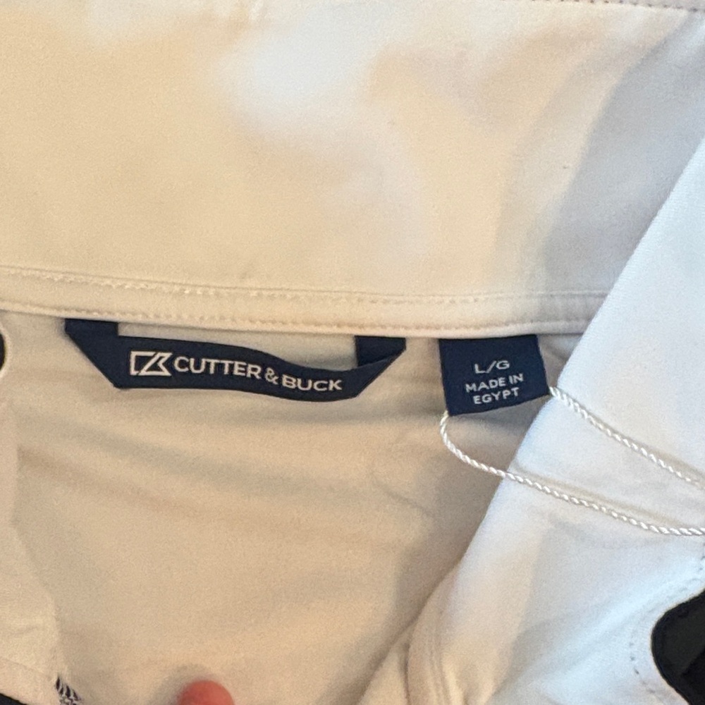 Cutter & Buck Steelers Navy and White Half-Zip Pullover - Picture 4 of 6